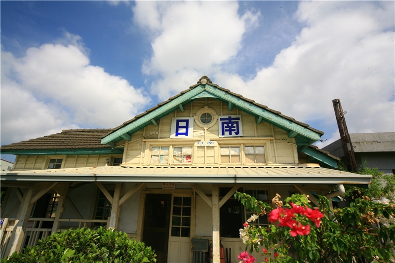 日南車站木造站房正面